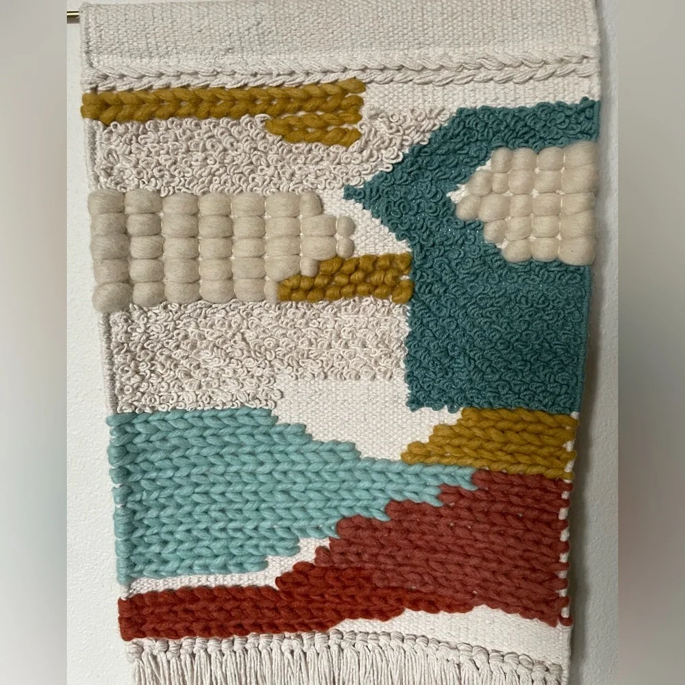 Geo Textured Weave Wall Hanging